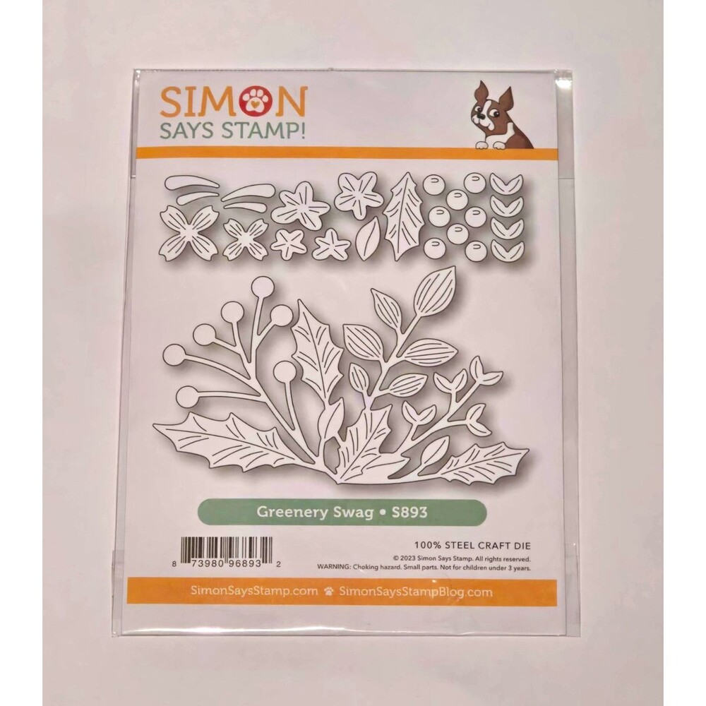 0267 Simon Says Stamp! Greenery Swag Metal Cutting Dies Craft Die Set S893